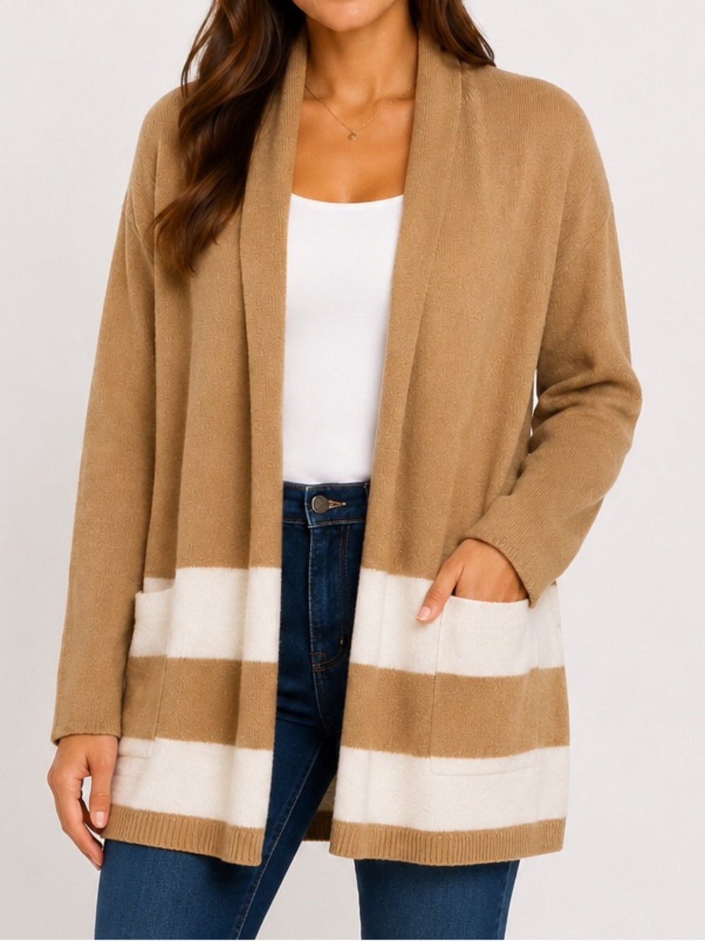 LOFT Plus gold beige cardigan sweater women’s 16/18